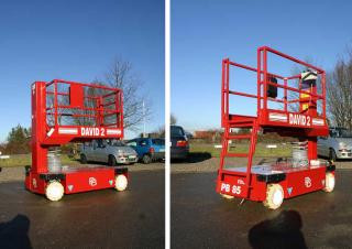 PB PB David 85 Single Vertical Mast Boom Lifts (1987 - 2007) Specifications & Dimensions