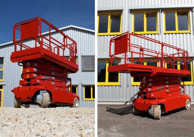 PB PB S121-12E Wheeled scissor lifts (2019 - 2018) Specifications & Dimensions