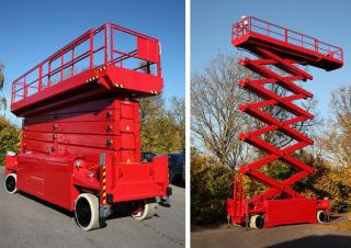 PB PB S320-24ES 4x4 Wheeled scissor lifts (2019 - 2026) Specifications & Dimensions