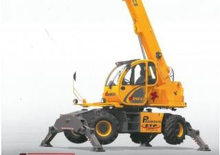 Dieci Pegasus 35.13 Rotating Telehandler Specs & Dimensions (2004 - 2007)