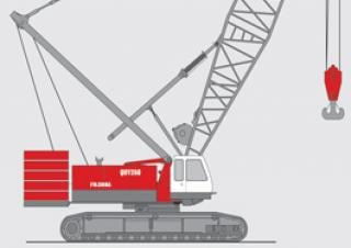 Fuwa QUY250 crane - load chart, specs & dimensions (2017 - 2026)
