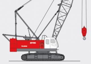 Fuwa QUY80A crane - load chart, specs & dimensions (2017 - 2026)