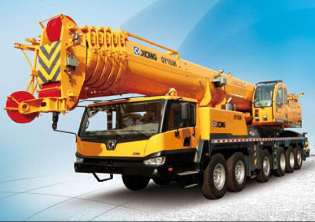 XCMG QY160K crane - load chart, specs & dimensions (2017 - 2026)
