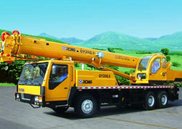 XCMG QY20G.5 crane - load chart, specs & dimensions (2017 - 2026)