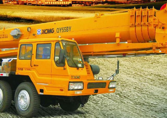 XCMG QY55BY crane - load chart, specs & dimensions (2017 - 2026)