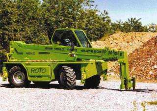 Merlo Roto 45.21 KSC Rotating Telehandler Specs & Dimensions (2002 - 2004)