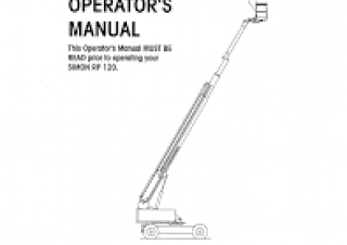 RP 120-4x4 Simon Wheeled Telescopic Boom Lifts