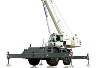 TEREX CRANES RT 100 crane - load chart, specs & dimensions (2017 - 2021)