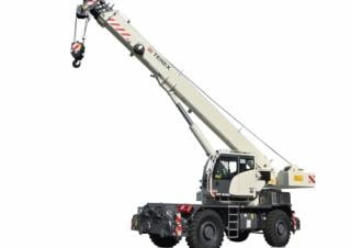 TEREX CRANES RT 1045 crane - load chart, specs & dimensions (2020 - 2026)