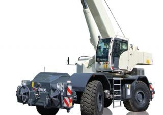TEREX CRANES RT 1070 crane - load chart, specs & dimensions (2019 - 2026)