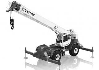 Terex Bendini RT 345 XL crane - load chart, specs & dimensions (2010 - 2013)