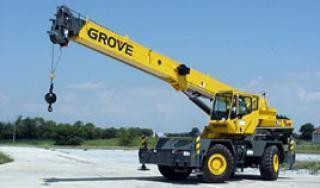 Grove RT 525 E (4x4x4) crane - load chart, specs & dimensions (2003 - 2008)