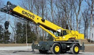 Grove RT 600 E crane - load chart, specs & dimensions (2003 - 2008)