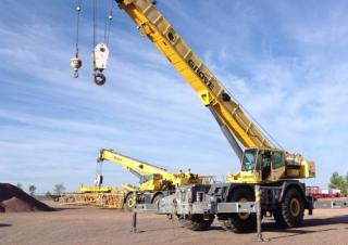 Grove RT 875 C crane - load chart, specs & dimensions (2003 - 2004)