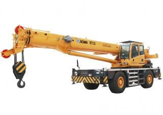 XCMG RT35 crane - load chart, specs & dimensions (2017 - 2026)