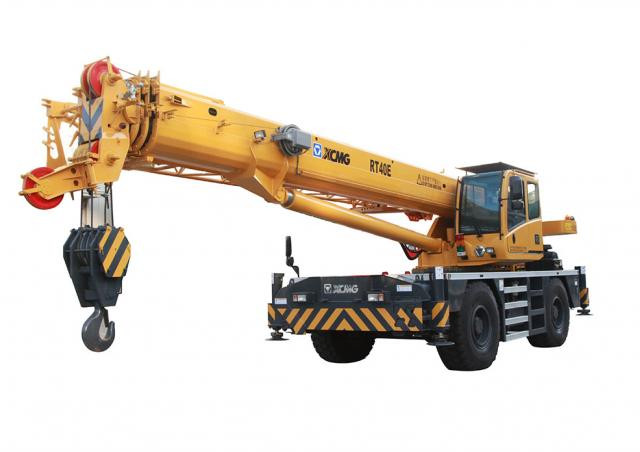 XCMG RT40E crane - load chart, specs & dimensions (2017 - 2026)