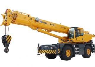 XCMG RT50 crane - load chart, specs & dimensions (2017 - 2026)