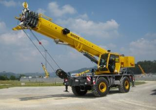 Grove RT550E crane - load chart, specs & dimensions (2013 - 2020)