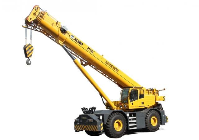 XCMG RT70U crane - load chart, specs & dimensions (2017 - 2026)