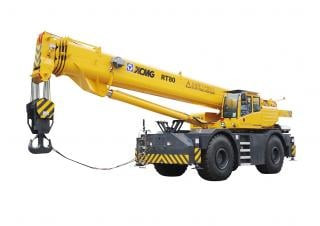 XCMG RT80 crane - load chart, specs & dimensions (2017 - 2026)