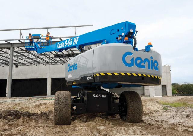 Genie S-65 HF Wheeled Telescopic Boom Lifts (2022 - 2026) Specifications & Dimensions