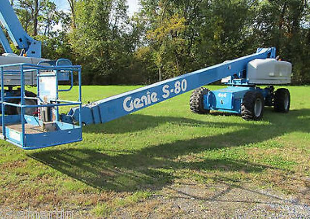 Genie S 80 D Wheeled Telescopic Boom Lifts (2001 - 2008) Specifications & Dimensions