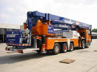 Bronto Skylift S 88 HLA Truck Mounted Telescopic Boom Lifts (2001 - 2008) Specifications & Dimensions
