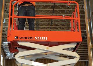 S3215E Snorkel Wheeled scissor lifts