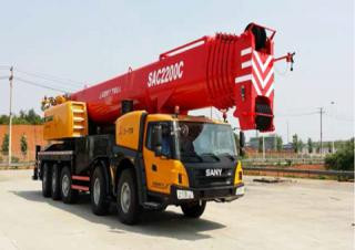 Sany SAC2200C crane - load chart, specs & dimensions (2017 - 2022)