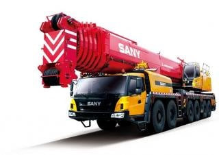 Sany SAC4500T7 crane - load chart, specs & dimensions (2023 - 2026)
