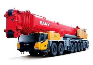 Sany SAC8000T7-8 crane - load chart, specs & dimensions (2023 - 2026)