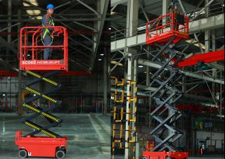 SC05E Noblelift Wheeled scissor lifts