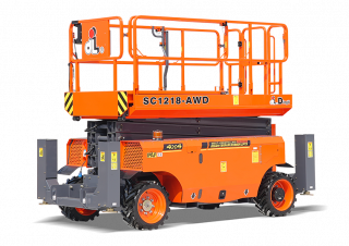 Dingli SC1218-AWD Wheeled scissor lifts (2025 - 2026) Specifications & Dimensions