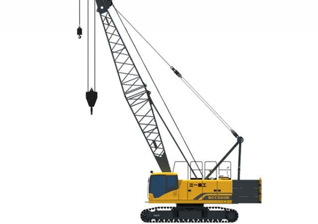 Sany SCC550E crane - load chart, specs & dimensions (2017 - 2022)