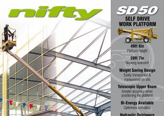 Niftylift SD 50 Wheeled Articulating Boom Lifts (2010 - 2013) Specifications & Dimensions