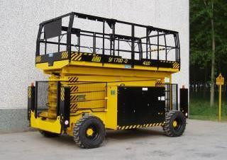 AIRO SF 1700 D Wheeled scissor lifts (2000 - 2004) Specifications & Dimensions