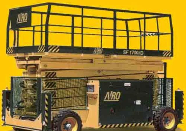 AIRO SF 1700 D 2 MA Wheeled scissor lifts (2001 - 2004) Specifications & Dimensions