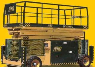 AIRO SF 1700 D 2 MA Wheeled scissor lifts (2001 - 2009) Specifications & Dimensions