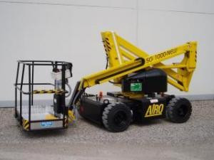 AIRO SG 1000 NEW E Wheeled Articulating Boom Lifts (1997 - 2009) Specifications & Dimensions