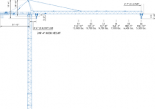 Terex Peiner SK 206-F-TS 20.2 crane - load chart, specs & dimensions (1990 - 1993)