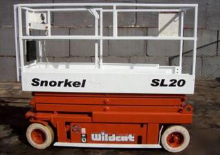 SL 20 Snorkel Wheeled scissor lifts