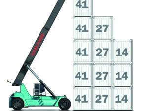 Konecranes SMV 4127 TC 5 Reach Stacker Specs & Dimensions (2014 - 2019)