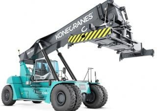 Konecranes SMV 4527 TC 6 Reach Stacker Specs & Dimensions (2014 - 2019)