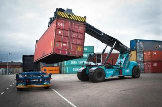 Konecranes SMV 4531 TB 5 Reach Stacker Specs & Dimensions (2011 - 2014)