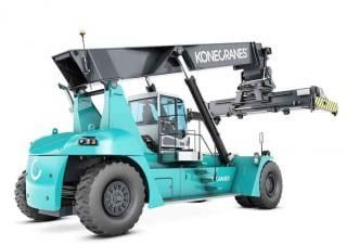 Konecranes SMV 4531 TC 6 Reach Stacker Specs & Dimensions (2014 - 2019)