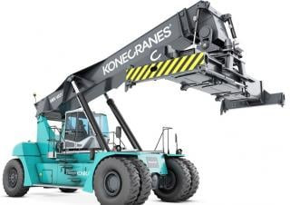 Konecranes SMV 4535 TC 6 Reach Stacker Specs & Dimensions (2014 - 2019)