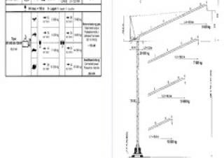 Terex Peiner SN 406-F-TS 212.1 crane - load chart, specs & dimensions (2001 - 2002)