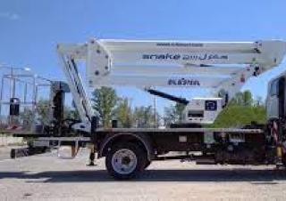 Snake 2111J Oil & Steel Trailer Mounted Articulating Boom Lifts