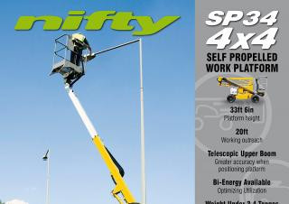 Niftylift SP 34 Wheeled Articulating Boom Lifts (2010 - 2013) Specifications & Dimensions