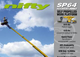 Niftylift SP 64 Hybrid Wheeled Articulating Boom Lifts (2010 - 2013) Specifications & Dimensions